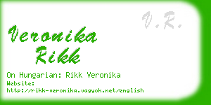 veronika rikk business card